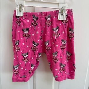 Joyond 3T Girls Pink Cartoon Ballerina Soft Pajama Shorts Bottoms
